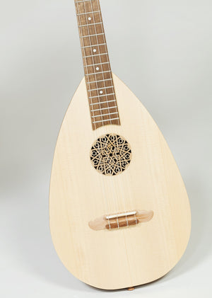 HEARTLAND BAROQUE UKULELE, 4 STRING BARITONE WALNUT