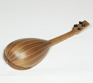 HEARTLAND BAROQUE UKULELE, 4 STRING CONCERT WALNUT