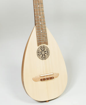HEARTLAND BAROQUE UKULELE, 4 STRING CONCERT WALNUT
