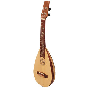 HEARTLAND BAROQUE UKULELE, 4 STRING TENOR VARIEGATED ROSEWOOD AND LACEWOOD