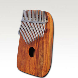 HEARTLAND MULBERRY ROUND BACK THUMB PIANO, AFRICAN KALIMBA, MBIRA WITH ROSEWOOD TOP