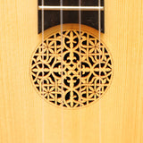 HEARTLAND BAROQUE UKULELE, 4 STRING CONCERT VARIEGATED WALNUT AND LACEWOOD