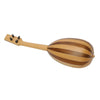 HEARTLAND BAROQUE UKULELE, 4 STRING SOPRANO VARIEGATED WALNUT AND LACEWOOD