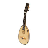 HEARTLAND BAROQUE UKULELE, 4 STRING SOPRANO VARIEGATED WALNUT AND LACEWOOD
