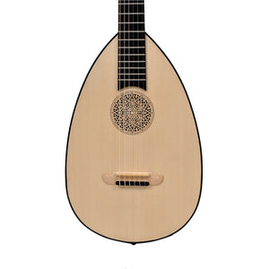 LUTE GUITAR, 6 STRING VARIEGATED LACEWOOD ROSEWOOD