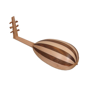 LUTE UKULELE, 6 STRINGS TENOR VARIEGATED LACEWOOD WALNUT