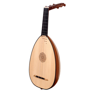 LUTE UKULELE, 6 STRINGS TENOR VARIEGATED ROSEWOOD LACEWOOD