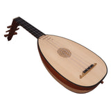 LUTE UKULELE, 6 STRINGS TENOR VARIEGATED ROSEWOOD LACEWOOD