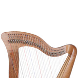 MCHUGH HARP 34 STRING IN WALNUT WOOD ROUND BACK
