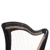 MCHUGH HARP 38 STRING IN WALNUT WOOD COLOURED BLACK ROUND BACK