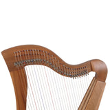 MCHUGH HARP 29 STRING IN WALNUT WOOD FLATBACK