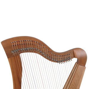 MCHUGH HARP 29 STRING IN WALNUT WOOD FLATBACK