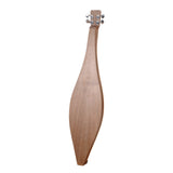 MOUNTAIN DULCIMER, 4 STRING TEARDROP TURN SCROLL F-HOLE WALNUT