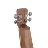MOUNTAIN DULCIMER, 4 STRING TEARDROP TURN SCROLL F-HOLE WALNUT