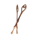 MUZIKOR DULCIMER HAMMERS ROSEWOOD HEARTS LEATHER PADDED - PAIR