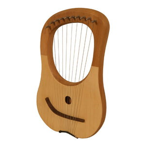 MUZIKOR LYRE HARP, 10 STRINGS LACEWOOD