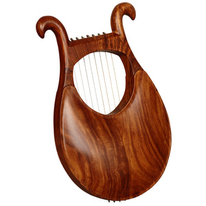MUZIKOR LYRE HARP 8 STRINGS ROSEWOOD