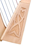 O'CAROLAN HARP, 6 STRINGS LACEWOOD KNOTWORK