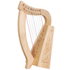 O'CAROLAN HARP, 8 STRINGS LACEWOOD CELTIC DRAGON