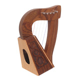 O'CAROLAN HARP, 5 STRINGS ROSEWOOD KNOTWORK