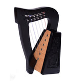 O'CAROLAN HARP, 6 STRINGS BLACK KNOTWORK