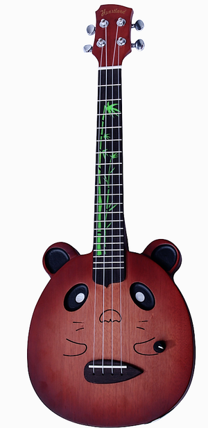 PANDA WOOD ELECTRIC UKULELE WITH BAG
