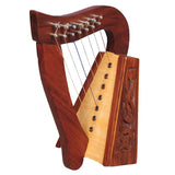MUZIKOR O'CAROLAN HARP, 7 STRINGS ROSEWOOD KNOTWORK