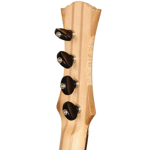 HEARTLAND WILDWOOD DULCIMER BANJO, 4 STRING VARIEGATED WALNUT LACEWOOD