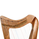 19 STRING CLADDAGH HARP WALNUT