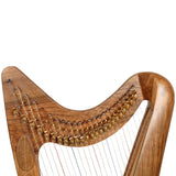 24 STRING CLADDAGH HARP WALNUT