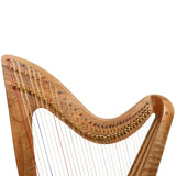 34 STRING CLADDAGH HARP WALNUT