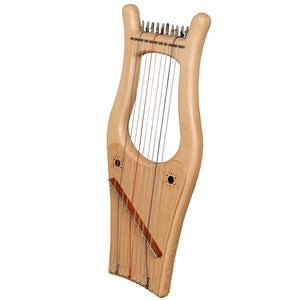 MINI KINNOR HARP, 10 STRINGS LACEWOOD