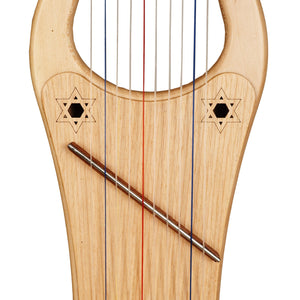 MINI KINNOR HARP, 10 STRINGS LACEWOOD
