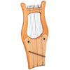 MUZIKOR MINI KINNOR HARP, 10 STRINGS RED CEADER