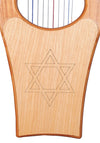 MUZIKOR MINI KINNOR HARP, 10 STRINGS RED CEADER