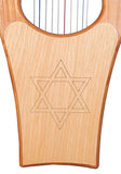 MUZIKOR MINI KINNOR HARP, 10 STRINGS RED CEADER