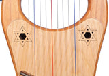 MUZIKOR MINI KINNOR HARP, 10 STRINGS RED CEADER