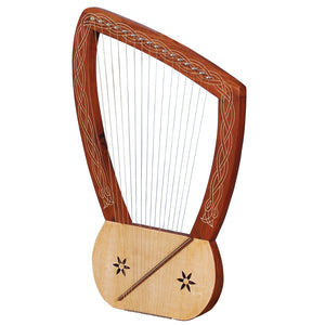 MUZIKOR LYRE HARP 16 STRINGS ROSEWOOD