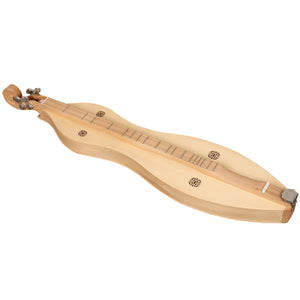 4 STRING MOUNTAIN DULCIMER KNOTWORK SCROLL LACEWOOD WITH NICKEL FINISH HARDWARE