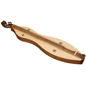 4 STRING MOUNTAIN DULCIMER KNOTWORK SCROLL WALNUT WITH NICKEL FINISH HARDWARE