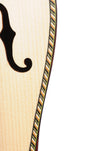 4 STRING MOUNTAIN DULCIMER F-HOLE ROSEWOOD WITH PURFLING