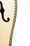 4 STRING MOUNTAIN DULCIMER F-HOLE ROSEWOOD WITH PURFLING