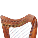 19 STRING CLADDAGH HARP ROSEWOOD