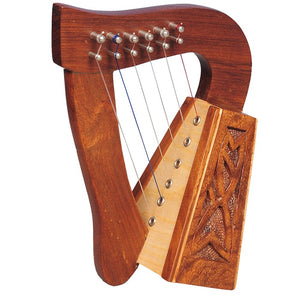 O'CAROLAN HARP, 6 STRINGS ROSEWOOD KNOTWORK