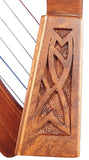 O'CAROLAN HARP, 6 STRINGS ROSEWOOD KNOTWORK