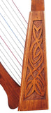 MUZIKOR O'CAROLAN HARP, 11 STRINGS ROSEWOOD KNOTWORK