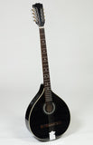 TRADITIONAL IRISH BOUZOUKI WITH EQ, 8 STRINGS BLACK GLOSS MAPLE BODY WITH SPRUCE TOP